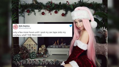 belle delphine nud|Christmas sex tape